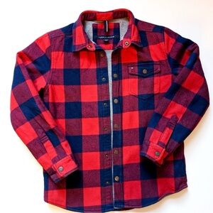Small Tommy Hilfiger Quilted Flannel Jacket 16-18